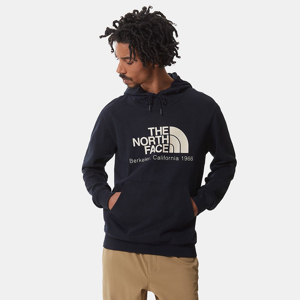 The North Face Hoodie Mens Australia - The North Face Berkeley California Navy Mountain (IKQ-657218)